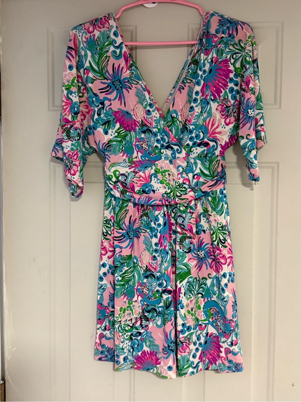 Like New- Lilly Pulitzer Parigi Romper in Paradise Petals- XS